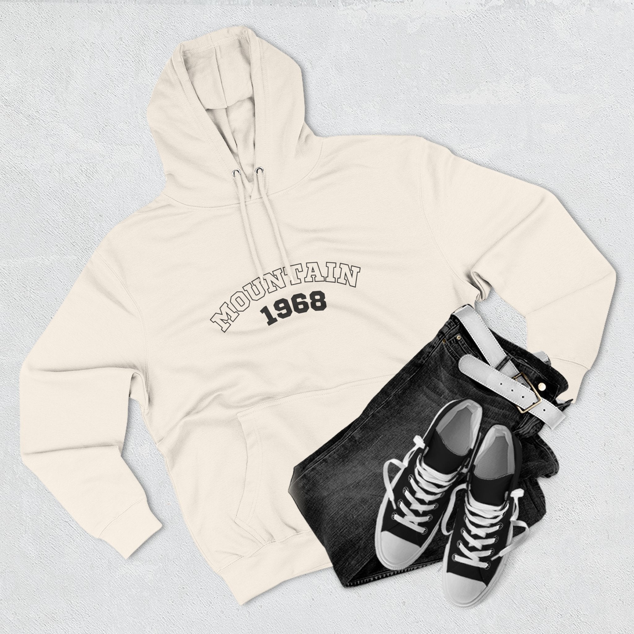 Cozy Mountain Adventure Hoodie | Set Your Soul Free | 1968 Fleece Pullover, Outdoor Gear, Nature Lover Gift, Hiking Apparel, Travel Hoodie