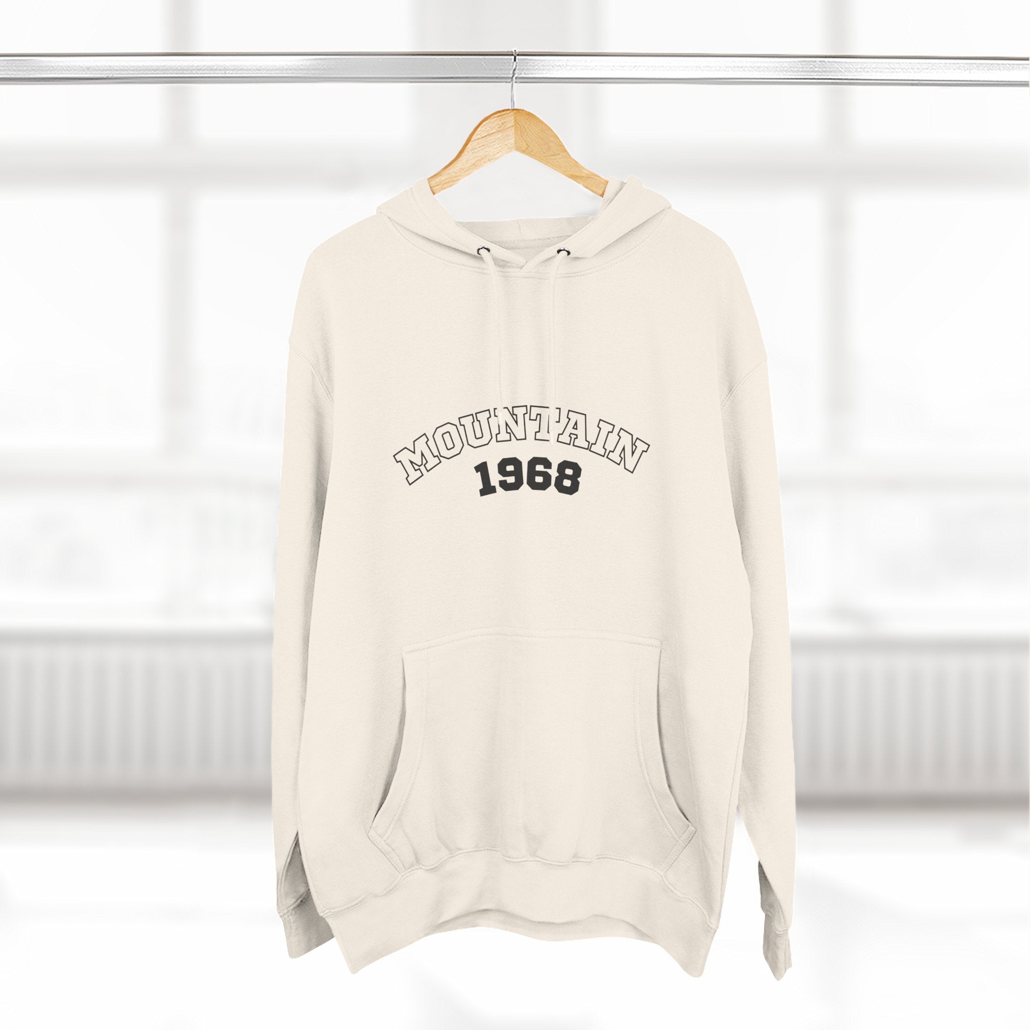 Cozy Mountain Adventure Hoodie | Set Your Soul Free | 1968 Fleece Pullover, Outdoor Gear, Nature Lover Gift, Hiking Apparel, Travel Hoodie
