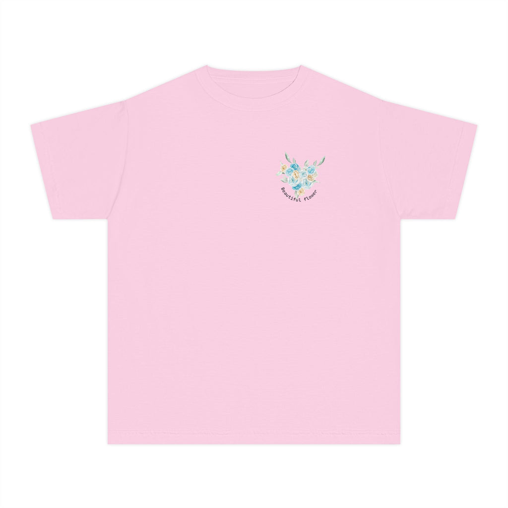 Butterfly Floral Youth Tee with Playful Vibes, Perfect for Spring, Birthdays, Nature Lovers, Gift for Kids, Casual Wear
